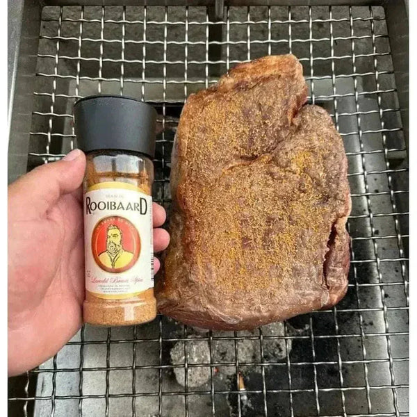 Rooibaard Meat Spice 170ml bottle for versatile meat and grill seasoning