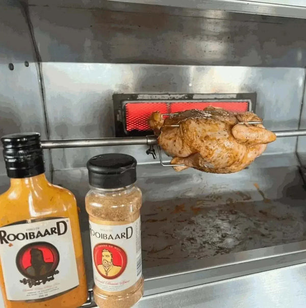 Rooibaard Meat Spice 170ml bottle with grilling spices for meat and barbecue seasoning