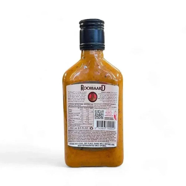 250ml bottle of Rooibaard Original Sauce marinade for meat