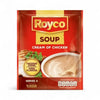 Royco Cream of Chicken Soup 50g packet with creamy chicken soup and serving suggestion