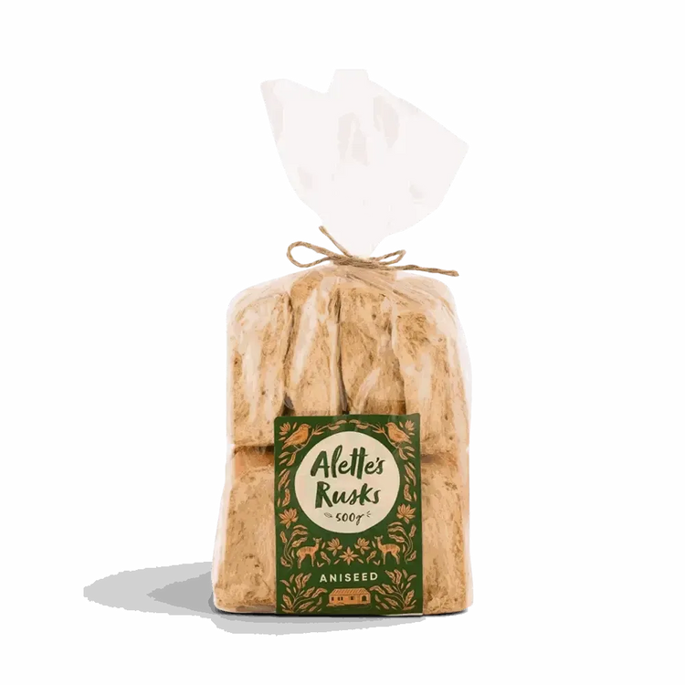 Alette's Rusks Aniseed Mosbolletjie sourdough 500g in resealable bag