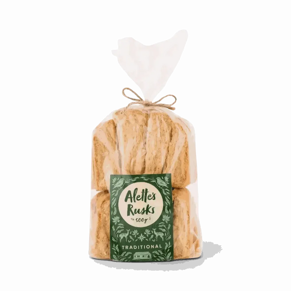 Alette's Rusks Traditional mosbolletjie sourdough 500g resealable pack