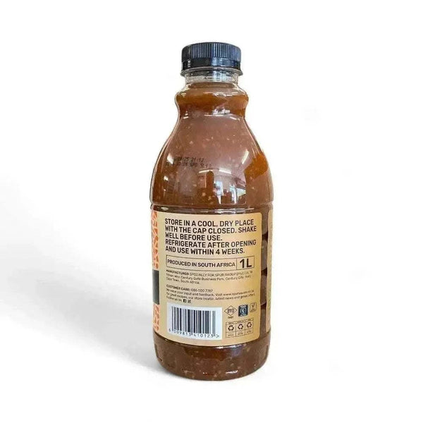 SPUR Durky Sauce 1L bottle for basting, marinating, and dipping with bold tangy flavor