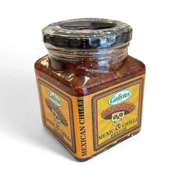 Calisto's Mexican Chilli Salsa 250ml jar with authentic spicy kick.