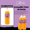 2-liter bottle of Schweppes Granadilla Twist tropical soft drink