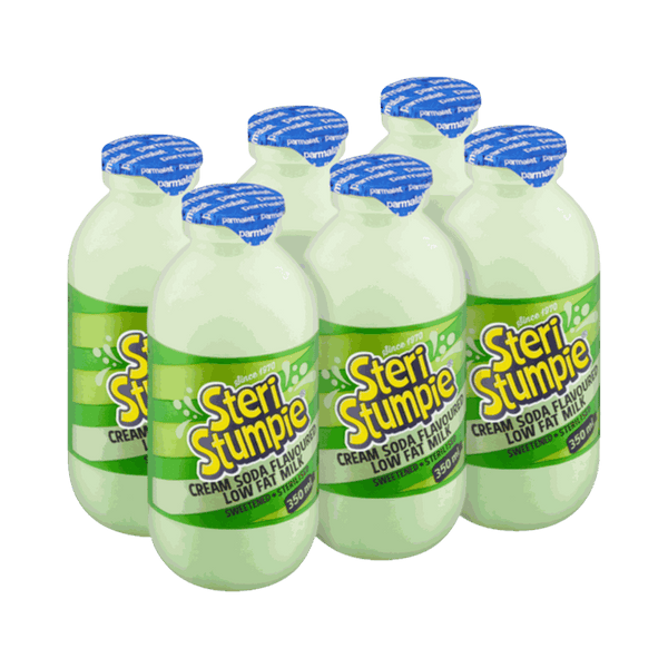 Steri Stumpie Cream Soda flavoured low fat milk 6-pack bottles