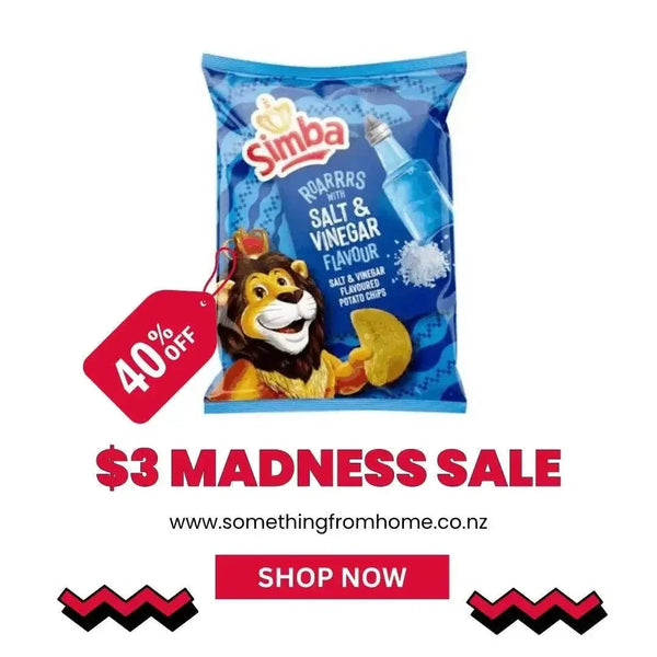 Simba Salt and Vinegar chips 120g pack made from South African potatoes