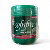 Sofn'free Creme Relaxer 450ml for medium and soft hair with coconut oil for moisture, fast-acting formula, and included 60ml conditioner.