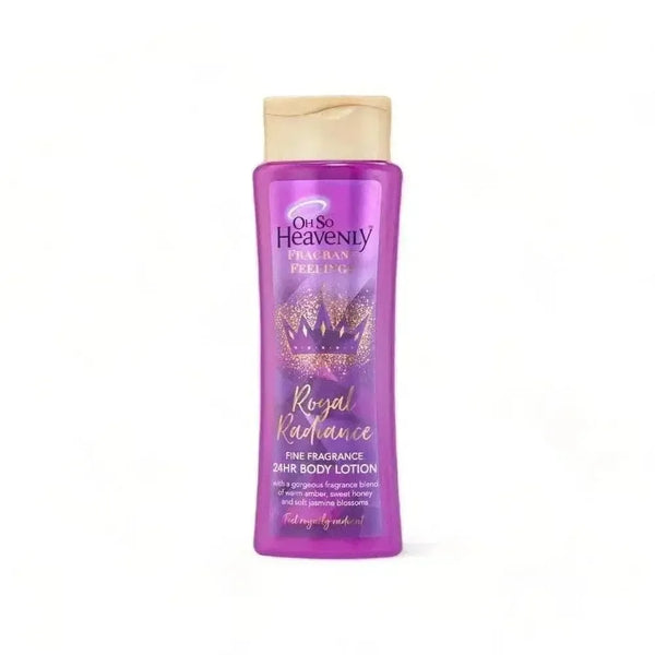 Oh So Heavenly Fragrant Feelings Body Lotion Royal Radiance 375ml with jasmine, amber, and honey scent, vegan and cruelty-free moisturizer