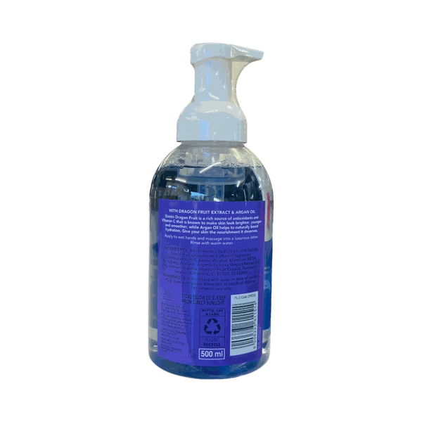 Sorbet Foaming Handwash 500ml bottle with dragon fruit and argan oil for nourishing hand cleansing