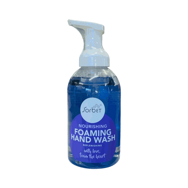Sorbet Nourishing Foaming Handwash 500ml bottle with dragon fruit and argan oil ingredients