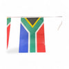 South African Flag Bunting on white background