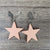 Hanging Earrings - Light Pink Wooden Stars - Something From Home - South African Shop
