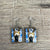 Hanging Earrings - Postage Stamp with A Donkey's Nose - Something From Home - South African Shop