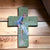 Inge's Art Wooden Cross with Boy with paper boat (30cm) - Something From Home - South African Shop
