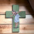 Inge's Art Wooden Cross with Girl dancing (30cm) - Something From Home - South African Shop
