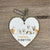 Key Tag - Wooden Heart Friends Forever - Something From Home - South African Shop