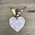 Key Tag - Wooden Heart with Multicolour Patterns - Something From Home - South African Shop
