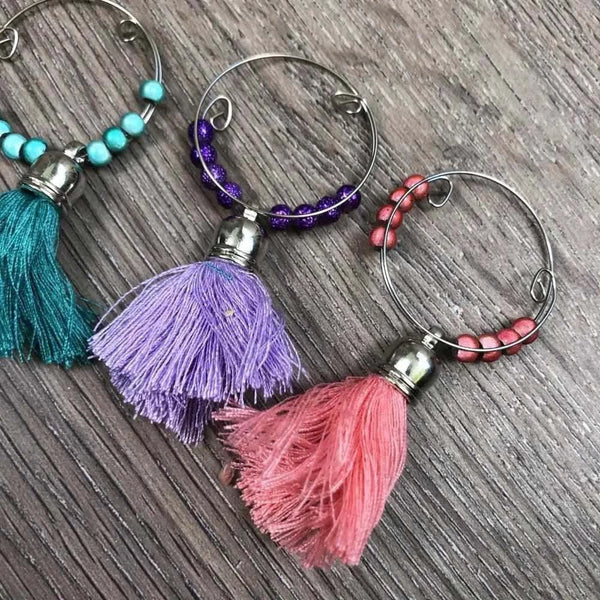 Wine Glass Charms - Tassels 1 - Something From Home - South African Shop