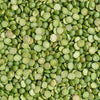Close-up of raw green split peas for cooking and meal preparation