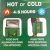 Springbok Insulated Cooler Bag, 35x17 cm, reusable insulated bag for food and drinks, keeps items hot or cold 4-6 hours, holds 24+ cans, durable zip and straps, official South African Rugby Union product