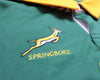 Springbok Jersey 2XL green and gold Nike rugby shirt with embroidered emblems