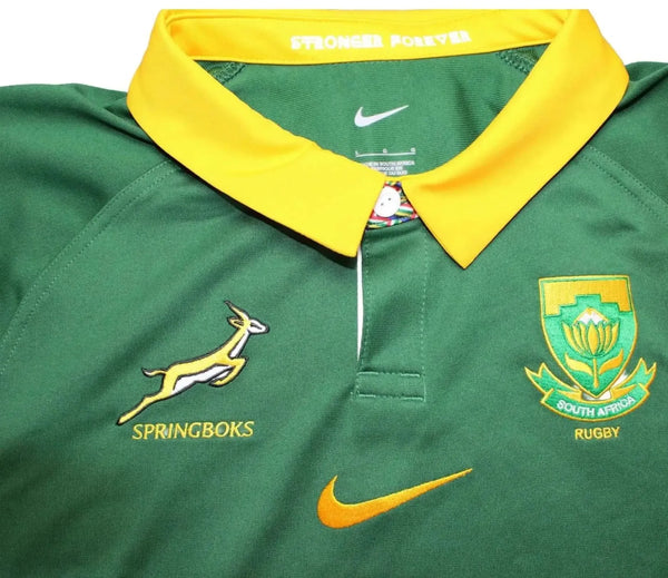 Official 2026 Springbok Jersey Men 2XL green gold Nike MTN rugby stadium replica
