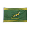 Springbok Official Licensed Flag with green and gold design and emblem, 150cm x 90cm, durable fabric for indoor and outdoor use