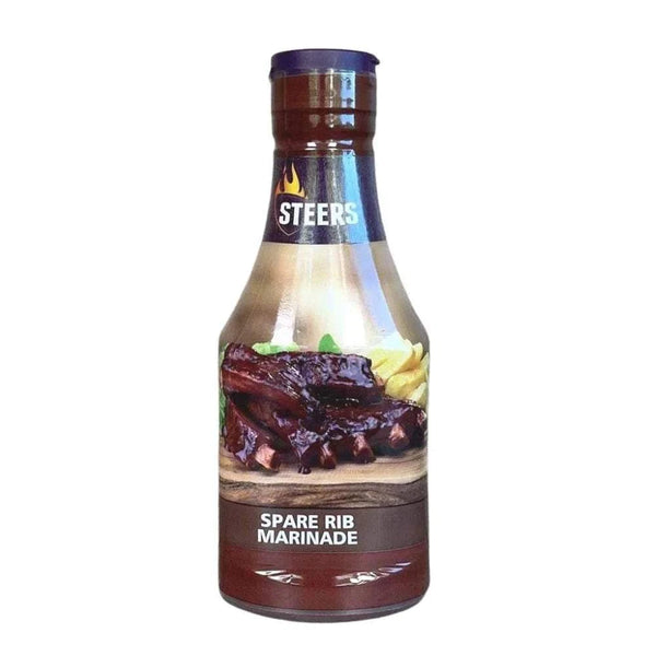 Steers Spare Rib Marinade 700ml bottle with flame-grilled flavor for meats.