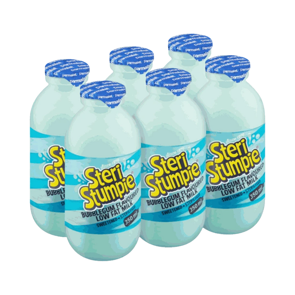 Steri Stumpie Milk bubblegum flavored low fat milk 350ml bottle pack