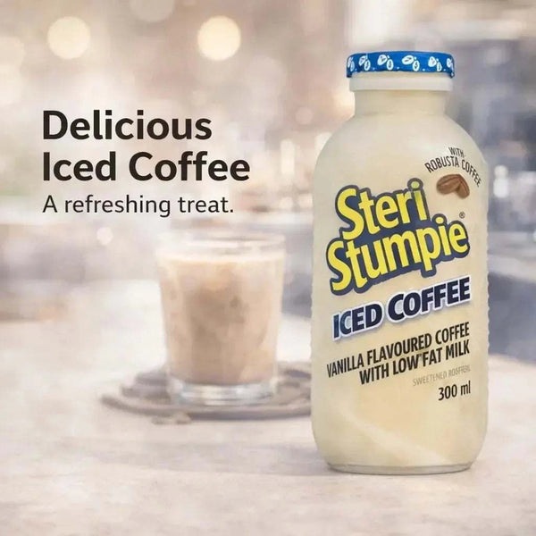 Steri Stumpie - Vanilla Flavoured Coffee with Low Fat Milk (350ml) Facebook Ad