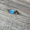 Dark blue succulent stud earrings, 15mm diameter, sold in pairs, made in South Africa