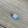 Light blue succulent stud earrings 15mm diameter sold in pairs made in South Africa