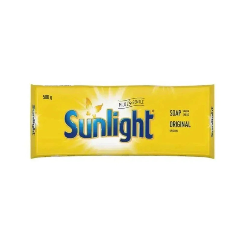 Sunlight Soap Slab 500g laundry soap bar for tough stain removal and gentle fabric care