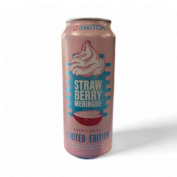 Switch Energy Drink - Strawberry Meringue - 500ml can, limited edition flavor.