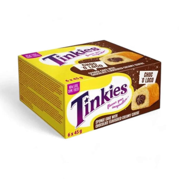 Tinkies Chocolate 45g 6 Pack - delicious sponge cake with chocolate center.