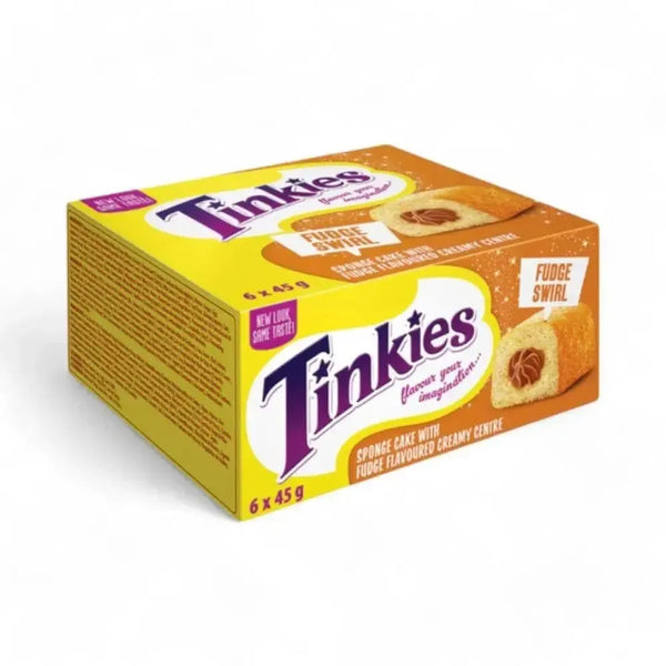 Tinkies Fudge Swirl 45g six-pack of indulgent fudge swirl snacks