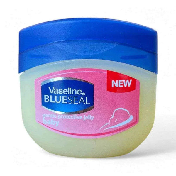 Vaseline Blueseal Baby Gentle Protective Jelly 100ml jar for sensitive baby skin.