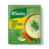 Knorr Soup Thick Vegetable Soup 50g packet with vegetables illustrated.
