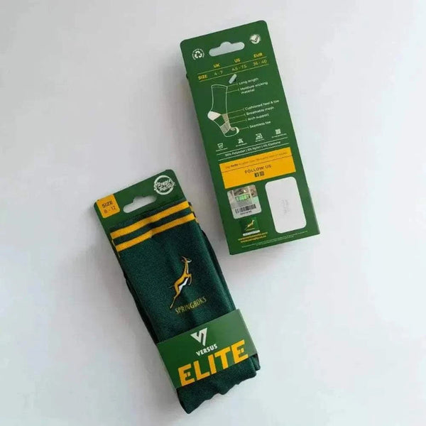 Versus Springbok Socks limited edition world champions performance active socks with cushioned support and moisture-wicking fabric