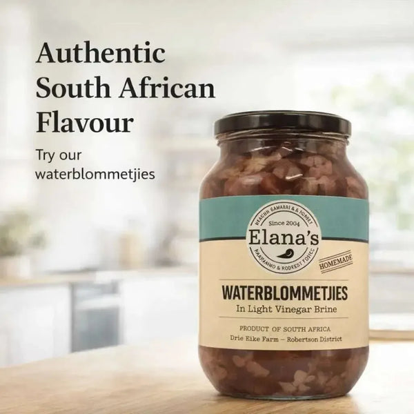 Elana's Waterblommetjies in light vinegar brine - 1kg Facebook Ad