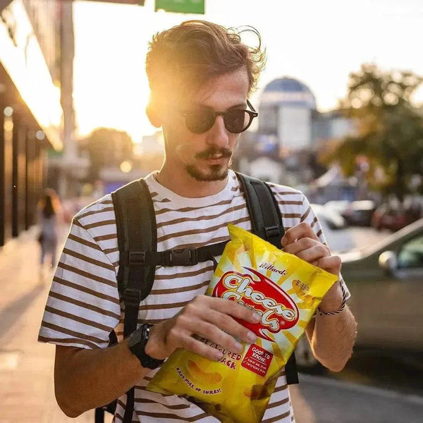 Willards Cheese Curls 150g baked double cheese maize snack tartrazine-free package