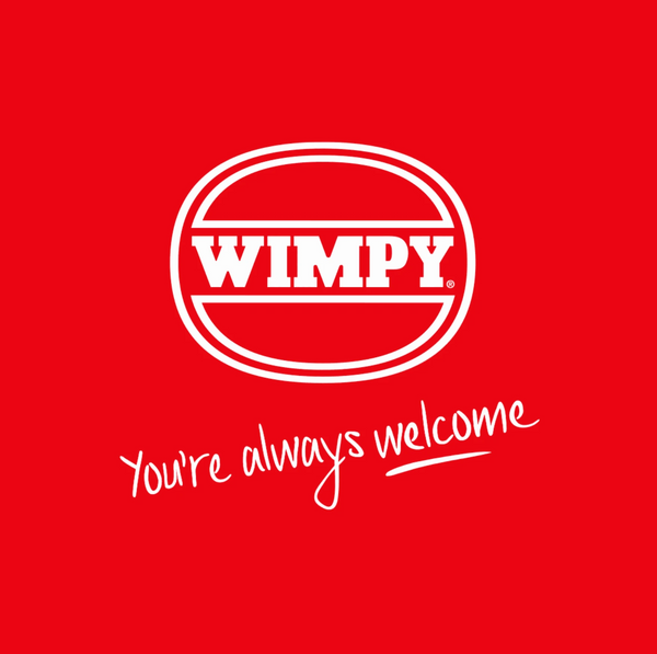 Wimpy Burger Relish Sauce 500ml bottle with red branding and tagline.