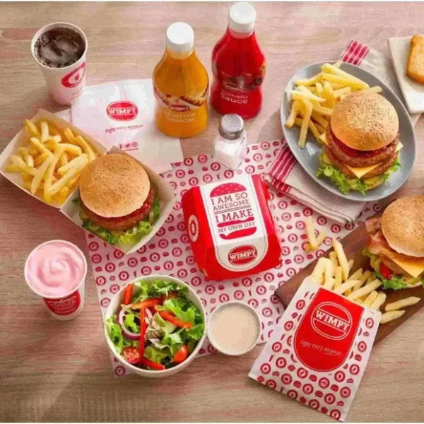 500ml bottle of Wimpy Mustard Sauce in a squeeze bottle with bold and tangy flavor