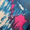 Pink and green winter scarf from Cotton Road, soft cotton blend, 80cm x 175cm