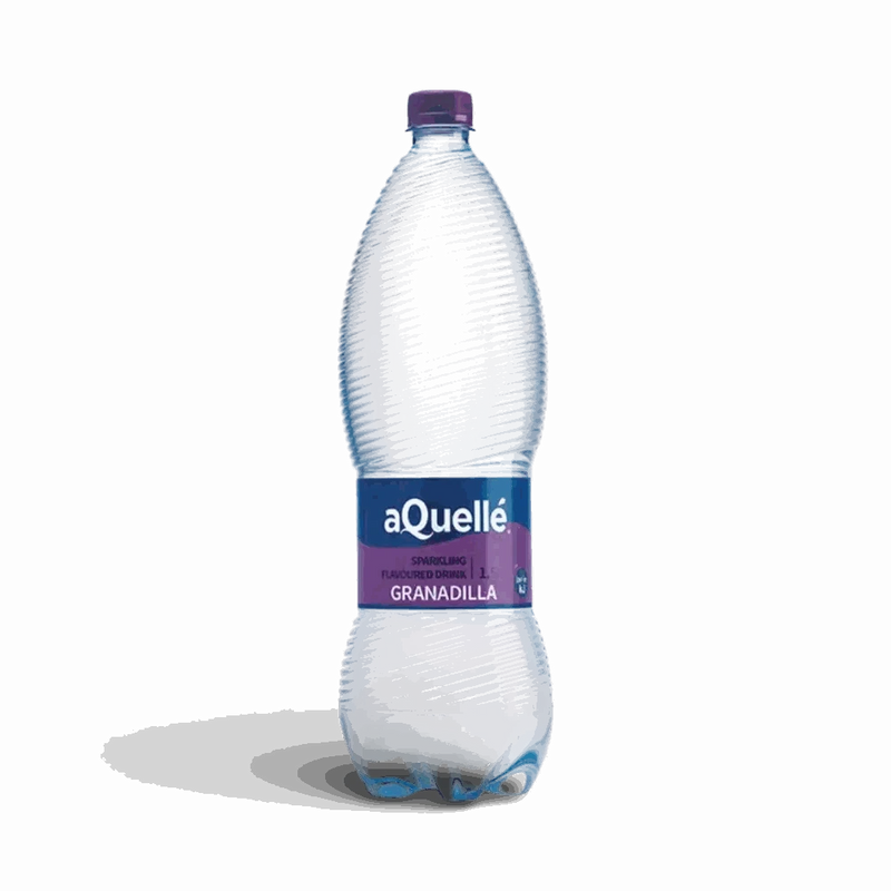 aQuellé Granadilla Flavoured Sparkling Water 500ml bottle