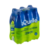 aQuellé Lemon Flavoured Sparkling Water six-pack of 500ml bottles angled view