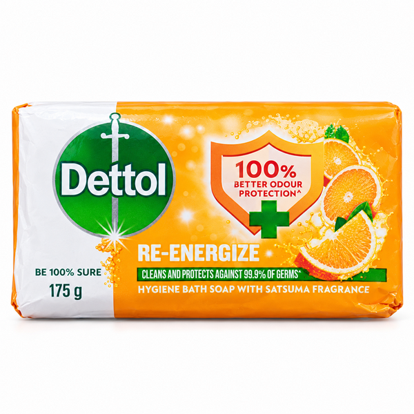 Dettol Re-Energize Hygiene Bath Soap 175g