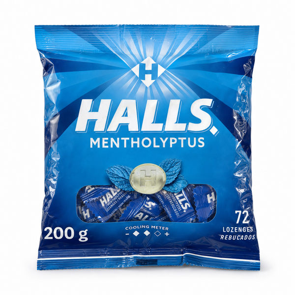 Halls Mentholyptus 72 Lozenges 200g bag