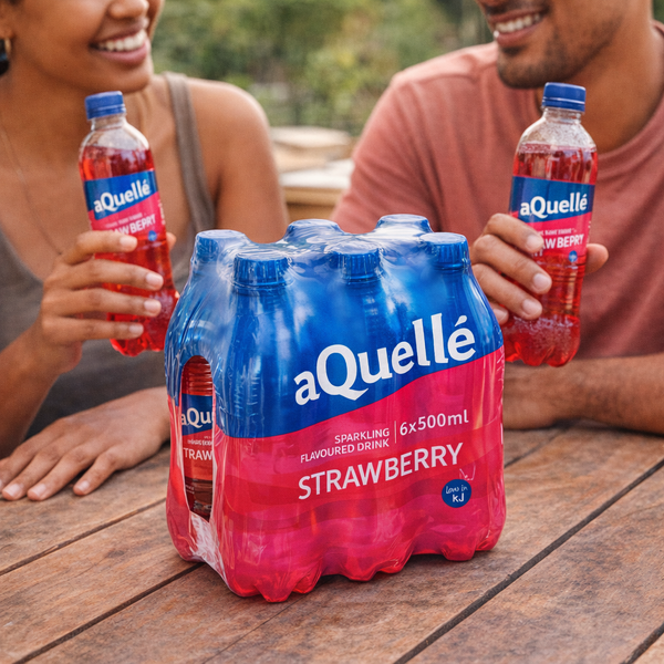 aQuellé Flavoured Sparkling Water - Strawberry (Pack of 6 x 500ml) Facebook Ad